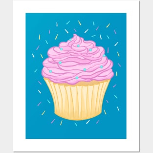 Tasty Cupcake and Sprinkles Posters and Art